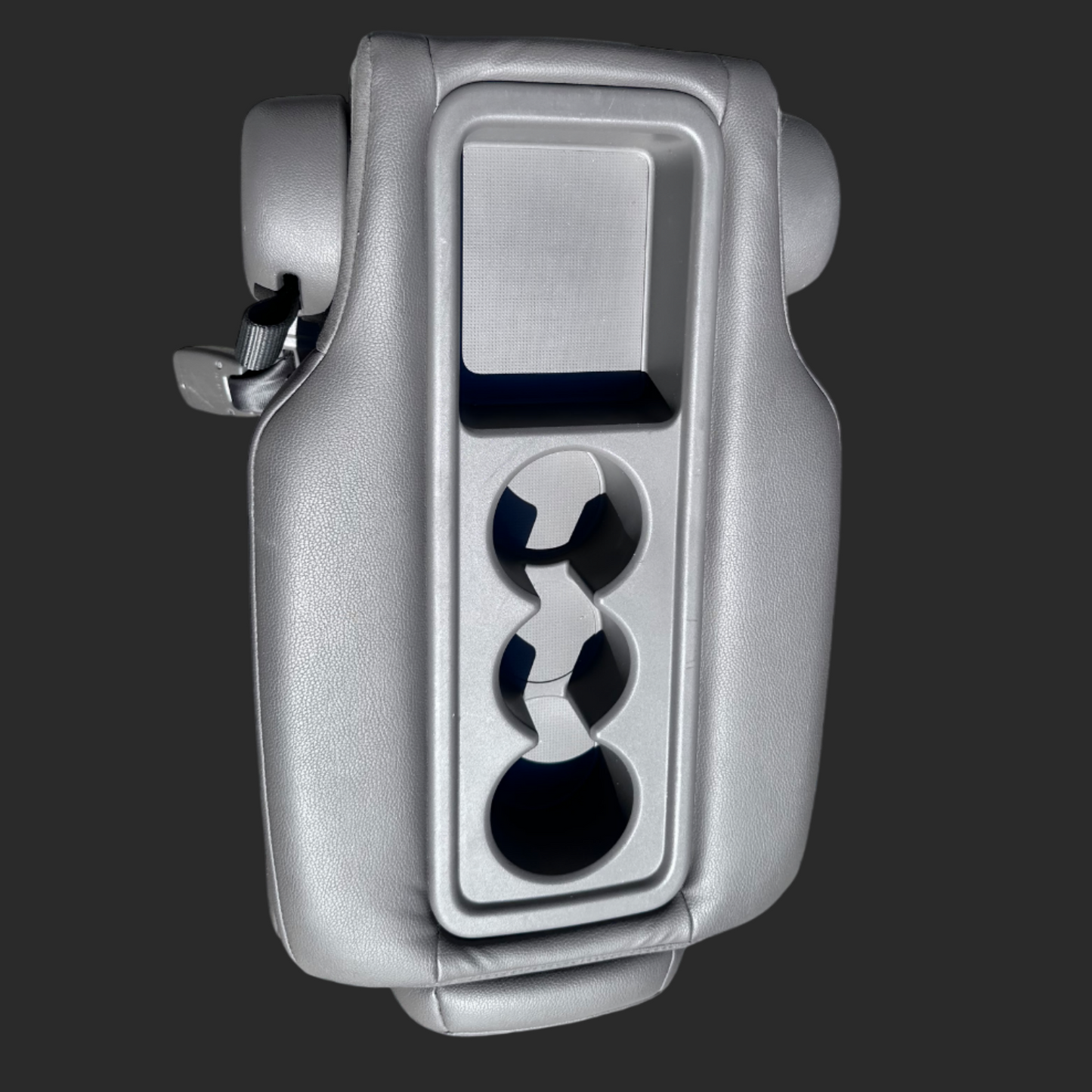 Dark Grey Leather 2nd Row Middle Seat/Cupholder