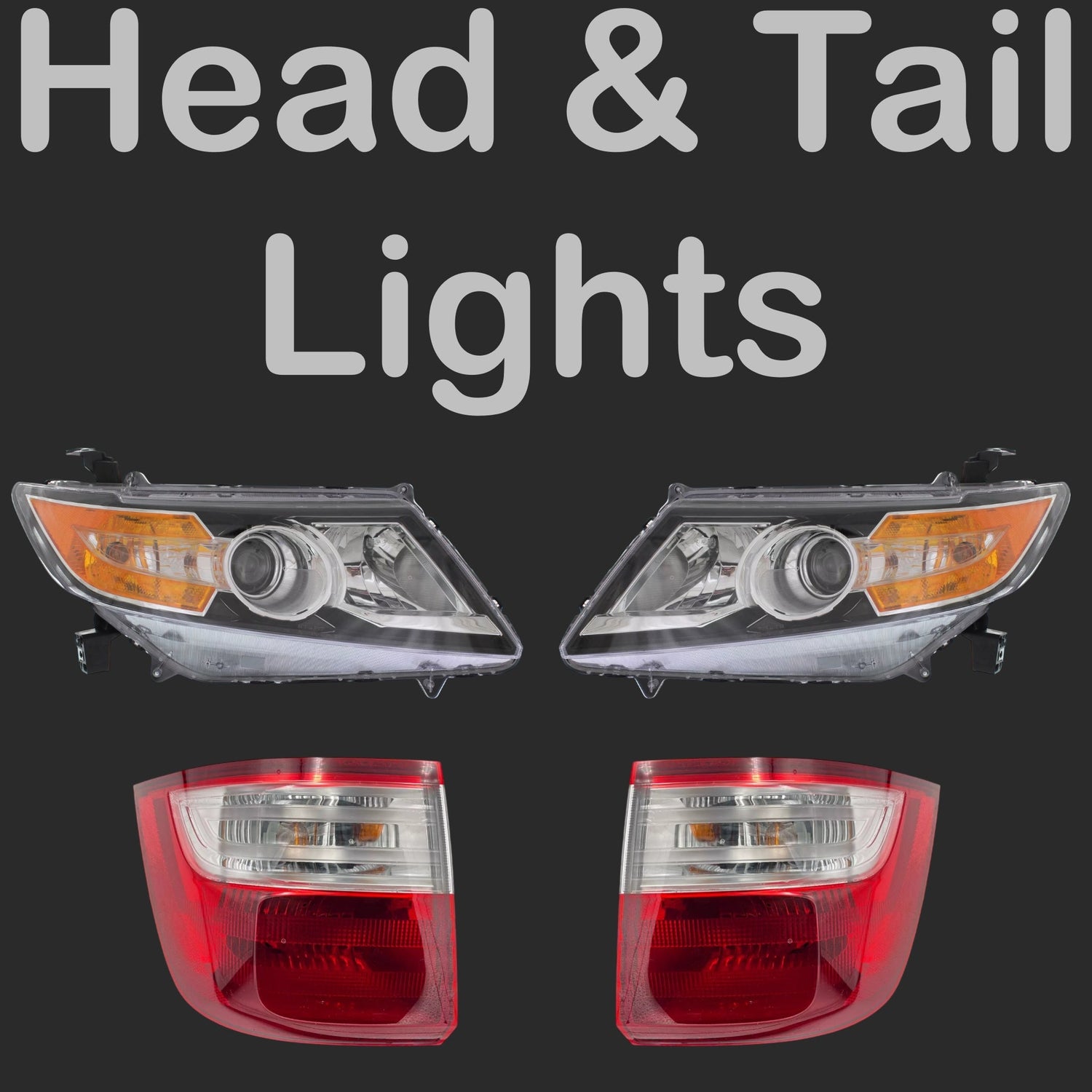 11-13 OEM Used Head & Tail Lights