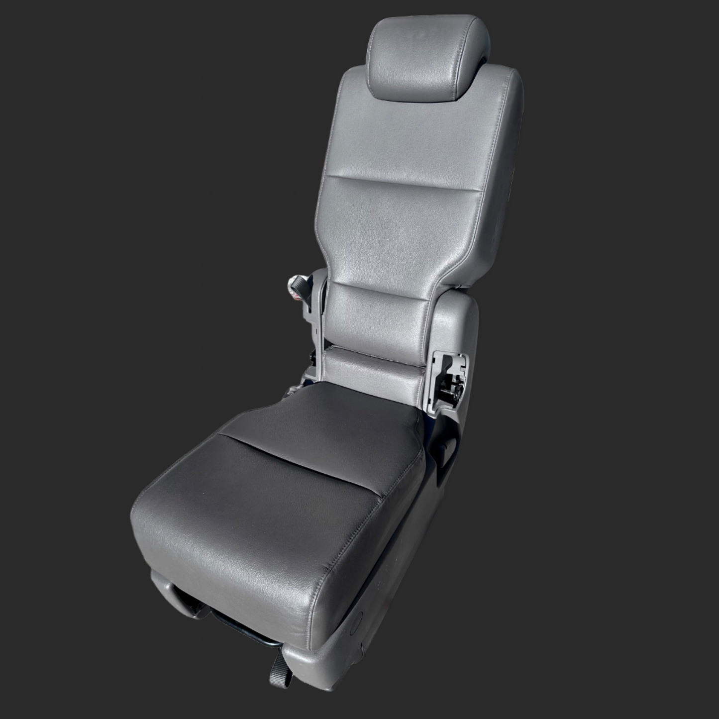 Dark Grey Leather 2nd Row Middle Seat/Cupholder