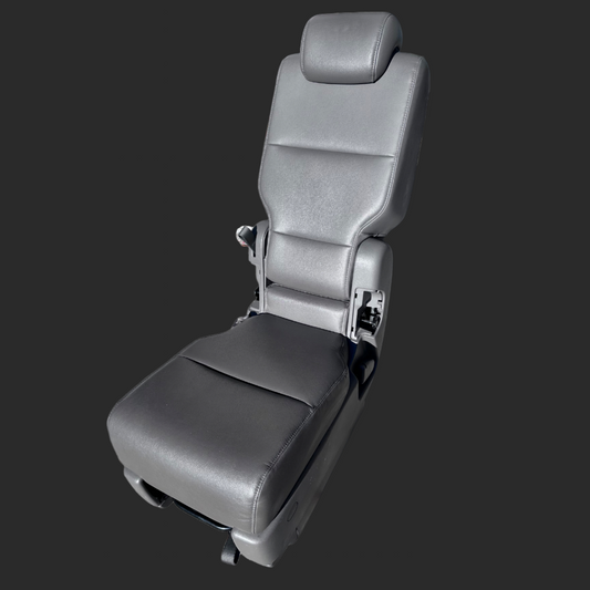Dark Grey Leather 2nd Row Middle Seat/Cupholder