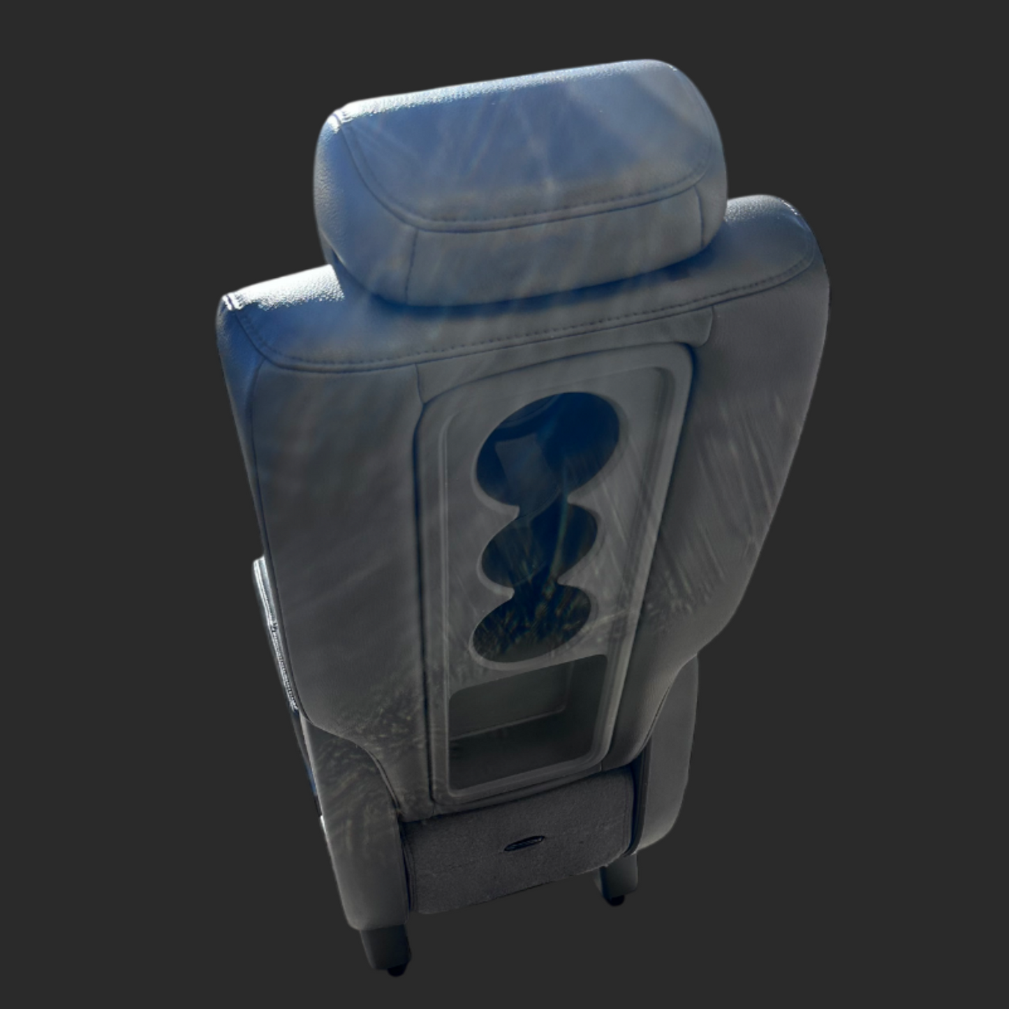 Dark Grey Leather 2nd Row Middle Seat/Cupholder